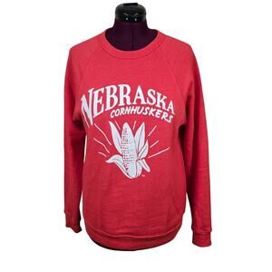 Women's Charlie Hustle Nebraska Cornhuskers Red Sweatshirt | Size Medium